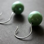 Simple Pearl Drop Earrings in 10mm on Surgical steel