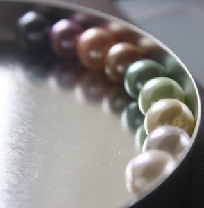 10mm Glass Pearl Spring Color Options for Simple Handforged Drop Earrings